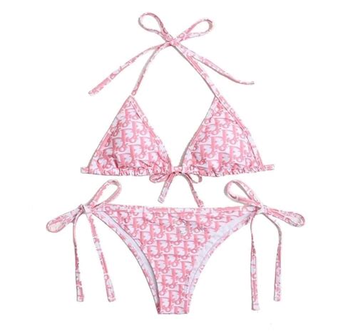 dior swimsuit pink|dior bikini top.